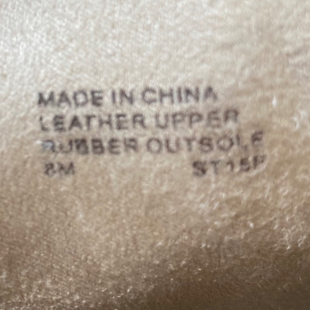 Michael Kors‎ Bryce Chocolate Brown Leather Ankle Boots Side Zip Block Heel SZ 8 - Picture 15 of 15